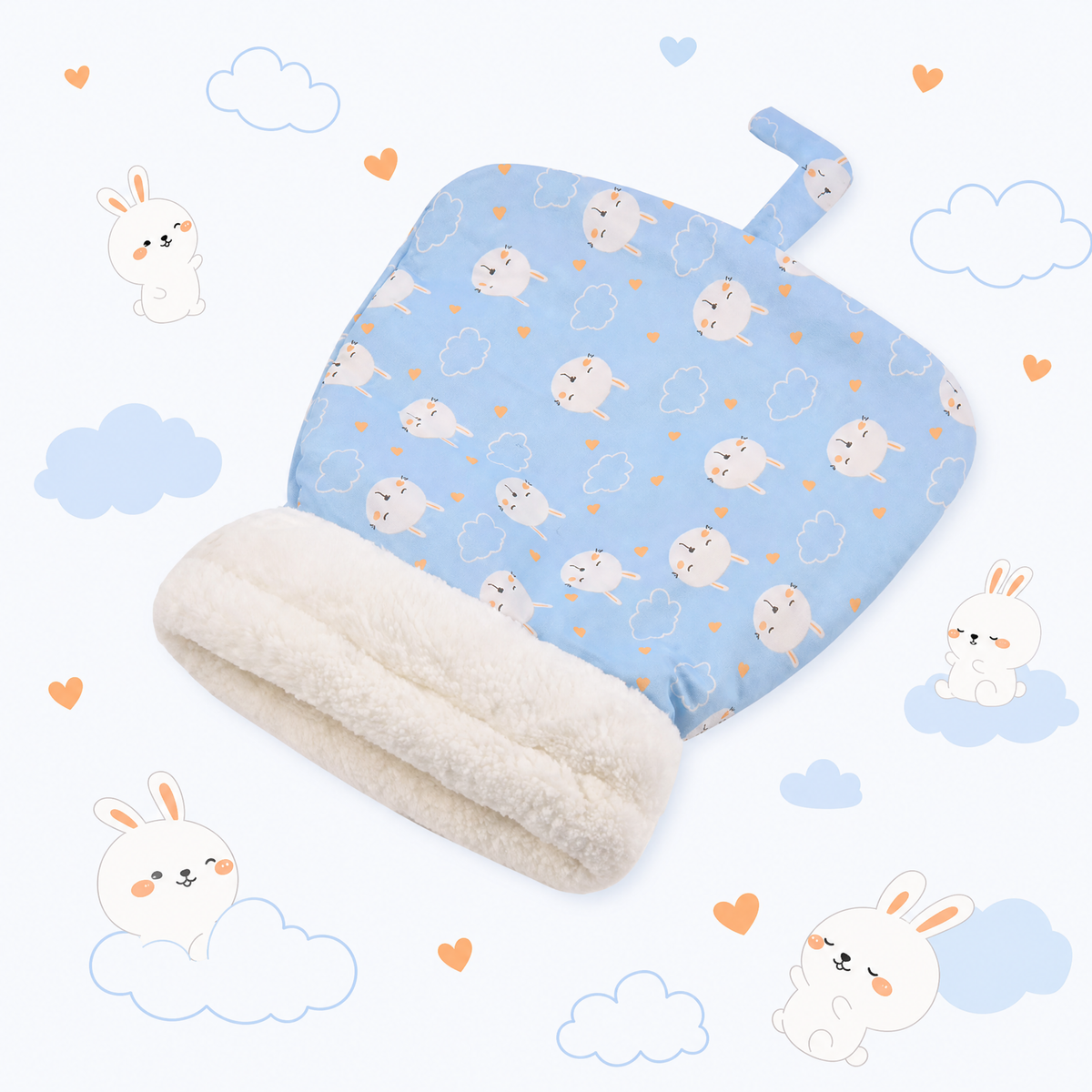 🐾 CozyPaw™ Plush Pet Sleeping Bag – Warm & Cozy Cat Bed