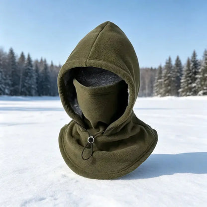 ❄️🔥 3-in-1 Winter Thermal Balaclava – Windproof Fleece Hood, Face Mask & Neck Warmer 🥶🧣