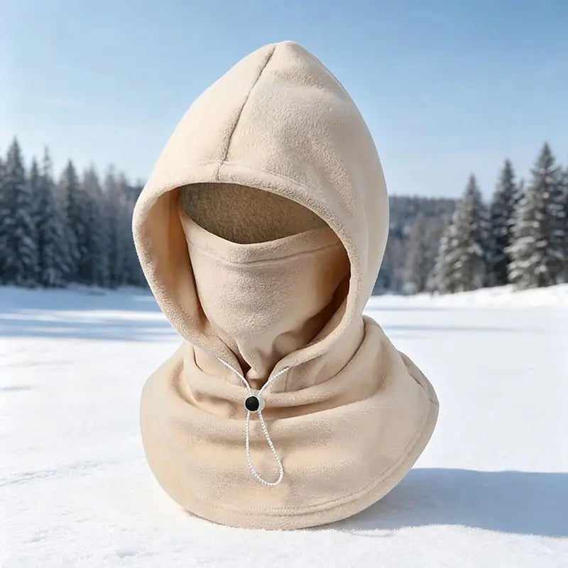 ❄️🔥 3-in-1 Winter Thermal Balaclava – Windproof Fleece Hood, Face Mask & Neck Warmer 🥶🧣