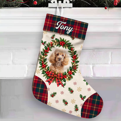 Christmas Fur Love Photo - Personalized Christmas Stocking