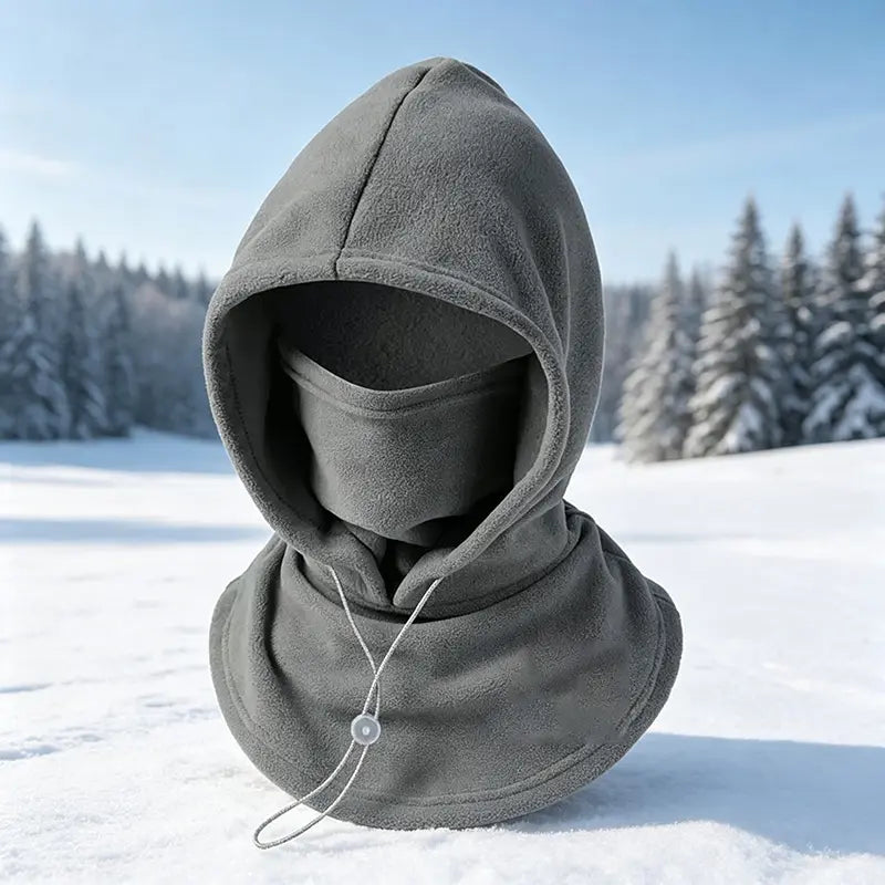 ❄️🔥 3-in-1 Winter Thermal Balaclava – Windproof Fleece Hood, Face Mask & Neck Warmer 🥶🧣