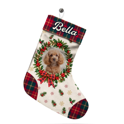 Christmas Fur Love Photo - Personalized Christmas Stocking