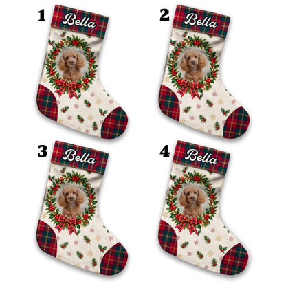 Christmas Fur Love Photo - Personalized Christmas Stocking