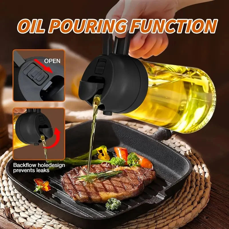 ✨Hot Sale 49% OFF💕2 in 1 Glass Oil Sprayer & Dispenser
