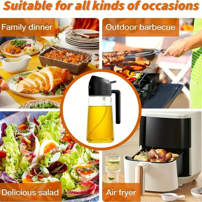 ✨Hot Sale 49% OFF💕2 in 1 Glass Oil Sprayer & Dispenser